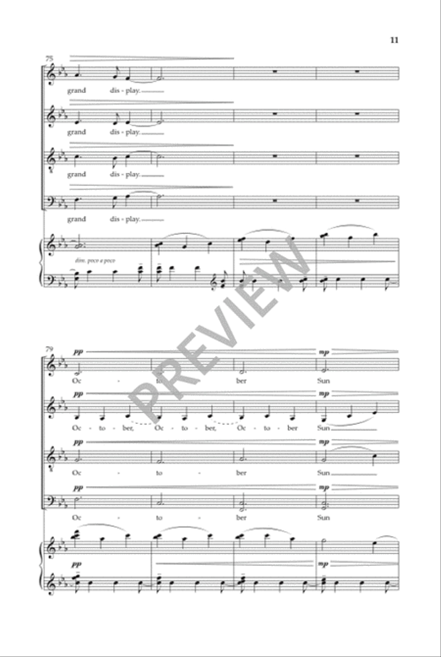 October Sun 4-Part scores gallery preview page 12