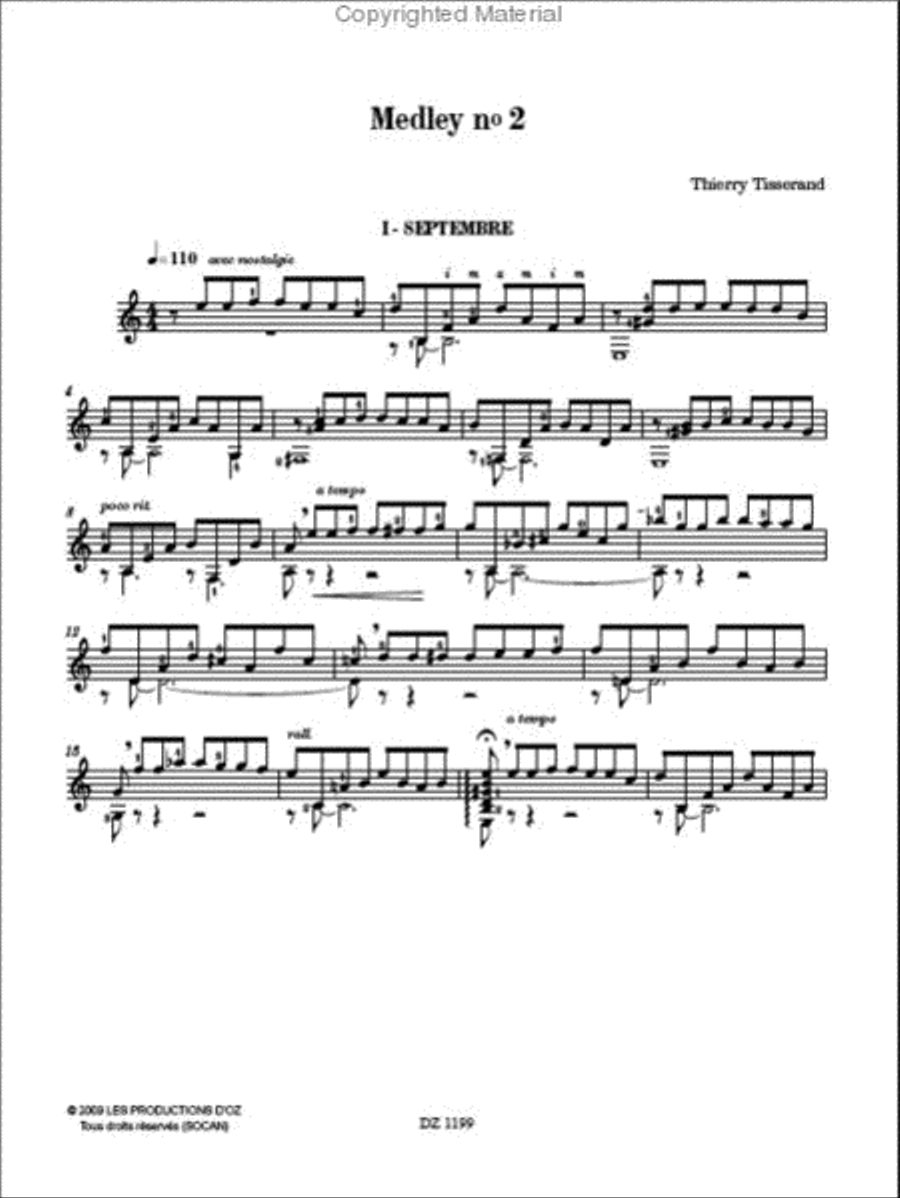 Medley No. 2 Medley No. 2 Classical Guitar scores gallery preview page 2