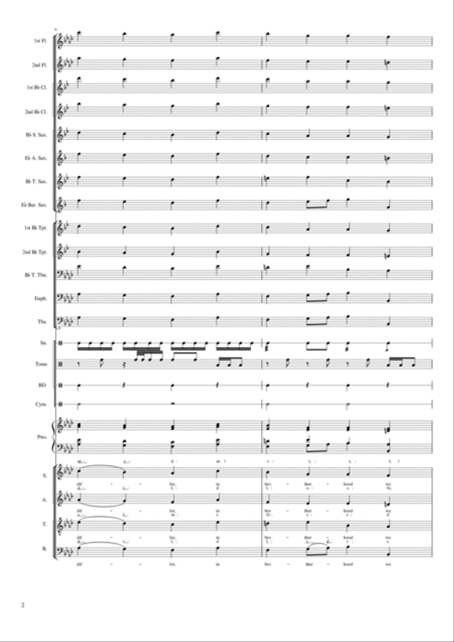 The Nigerian National Anthem School and Community scores gallery preview page 2