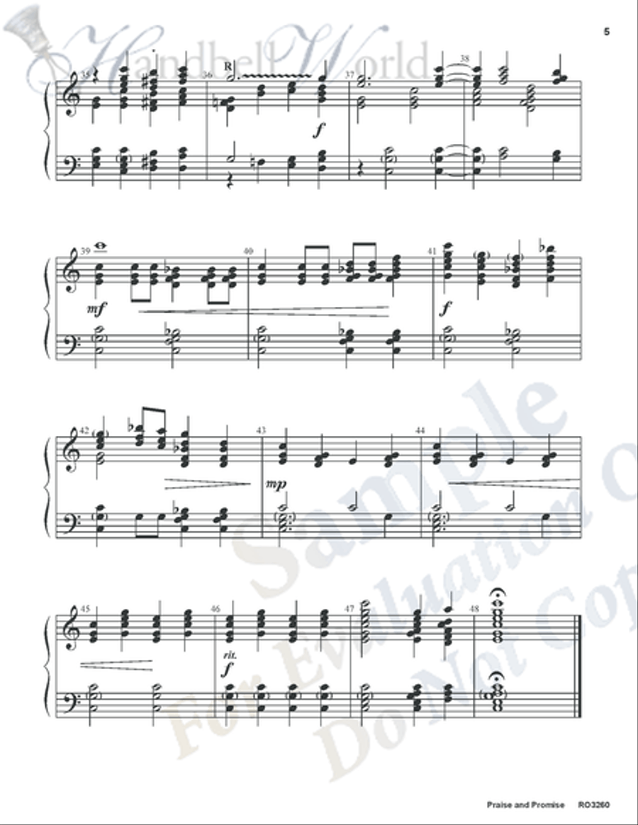 Praise and Promise 3-Octaves scores gallery preview page 4