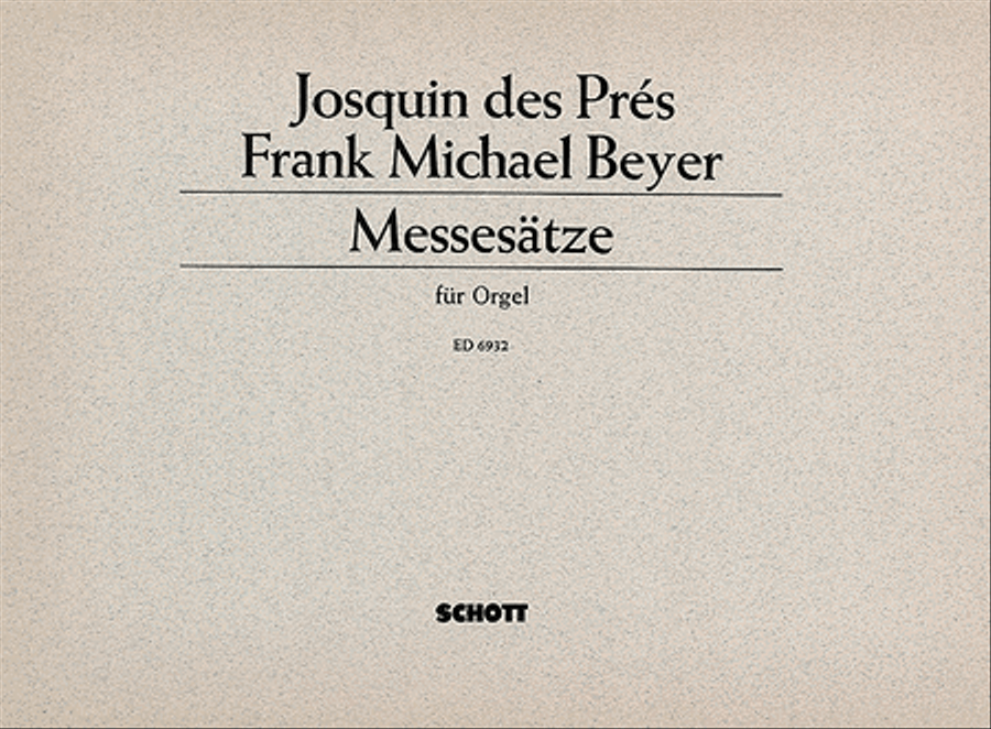 Messesatze Organ scores gallery preview page 1