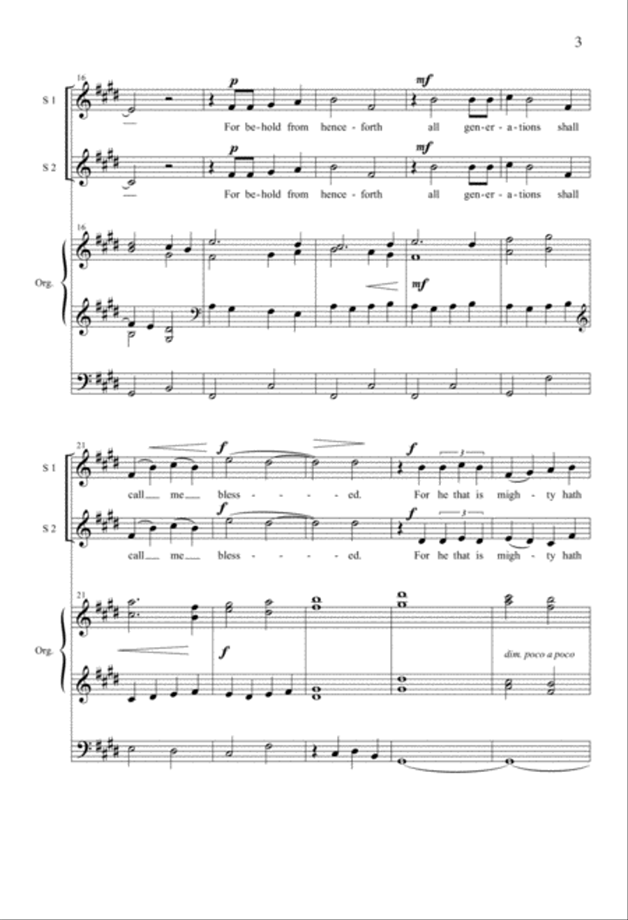 Magnificat and Nunc Dimittis in E SSA scores gallery preview page 2