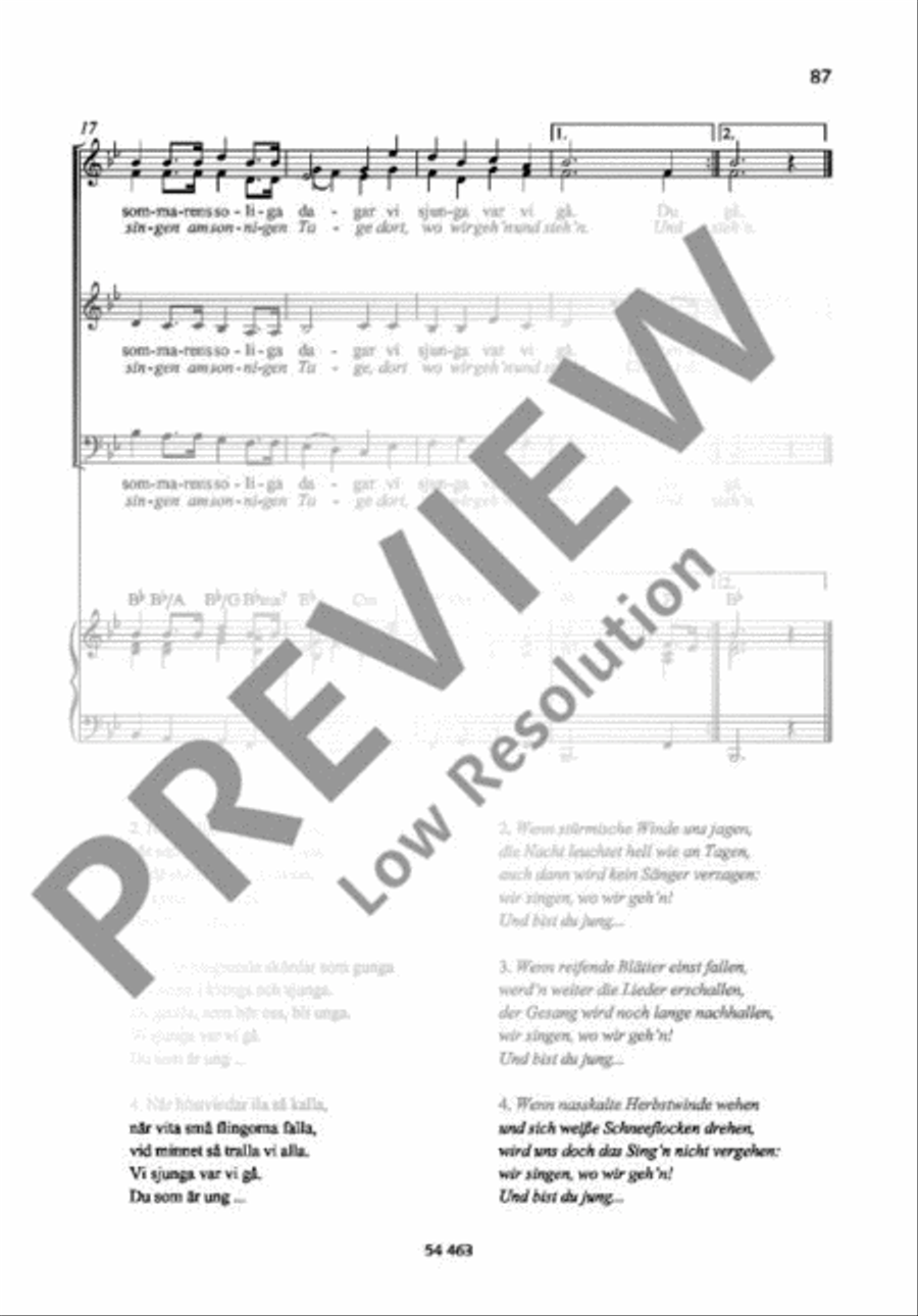 I sommarens soliga dagar A Cappella scores gallery preview page 4