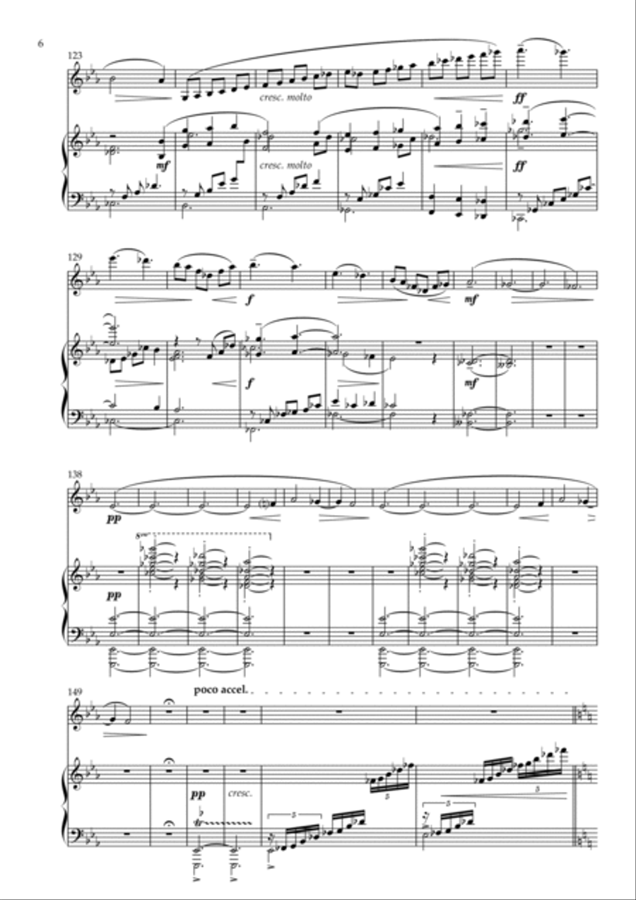 Sonata-Fantasy, for Violin and Piano Violin Solo scores gallery preview page 6