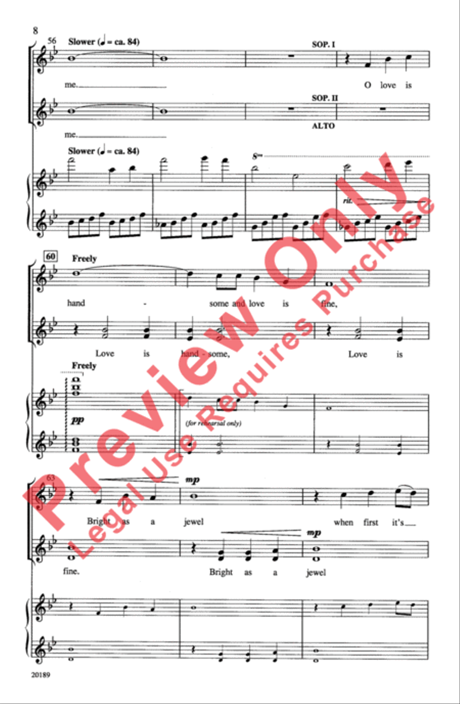 The Water Is Wide Women's Choir scores gallery preview page 8