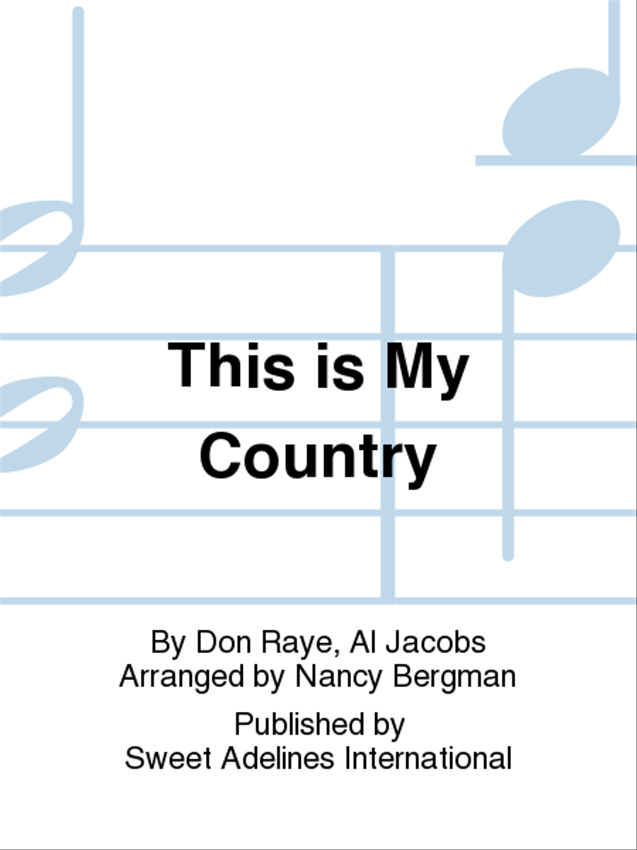 This is My Country A Cappella scores gallery preview page 1