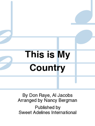 Book cover for This is My Country