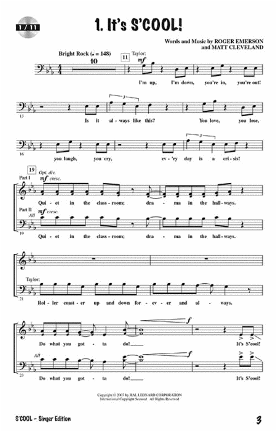 S'Cool: A Teenage Pop/Rock Musical Choir scores gallery preview page 2
