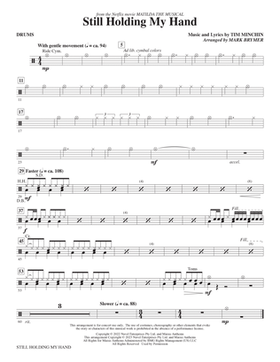 Still Holding My Hand (from Matilda The Musical) (arr. Mark Brymer) - Drums