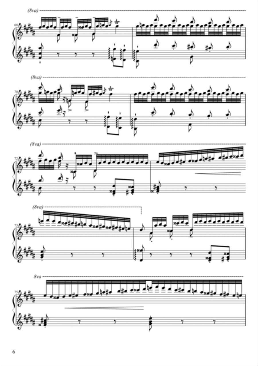 La Campanella Piano Solo scores gallery preview page 6
