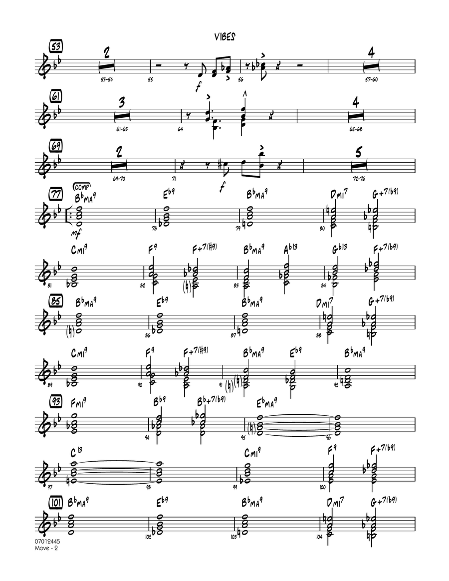 Move - Vibes Move - Vibes Jazz Ensemble scores gallery preview page 2