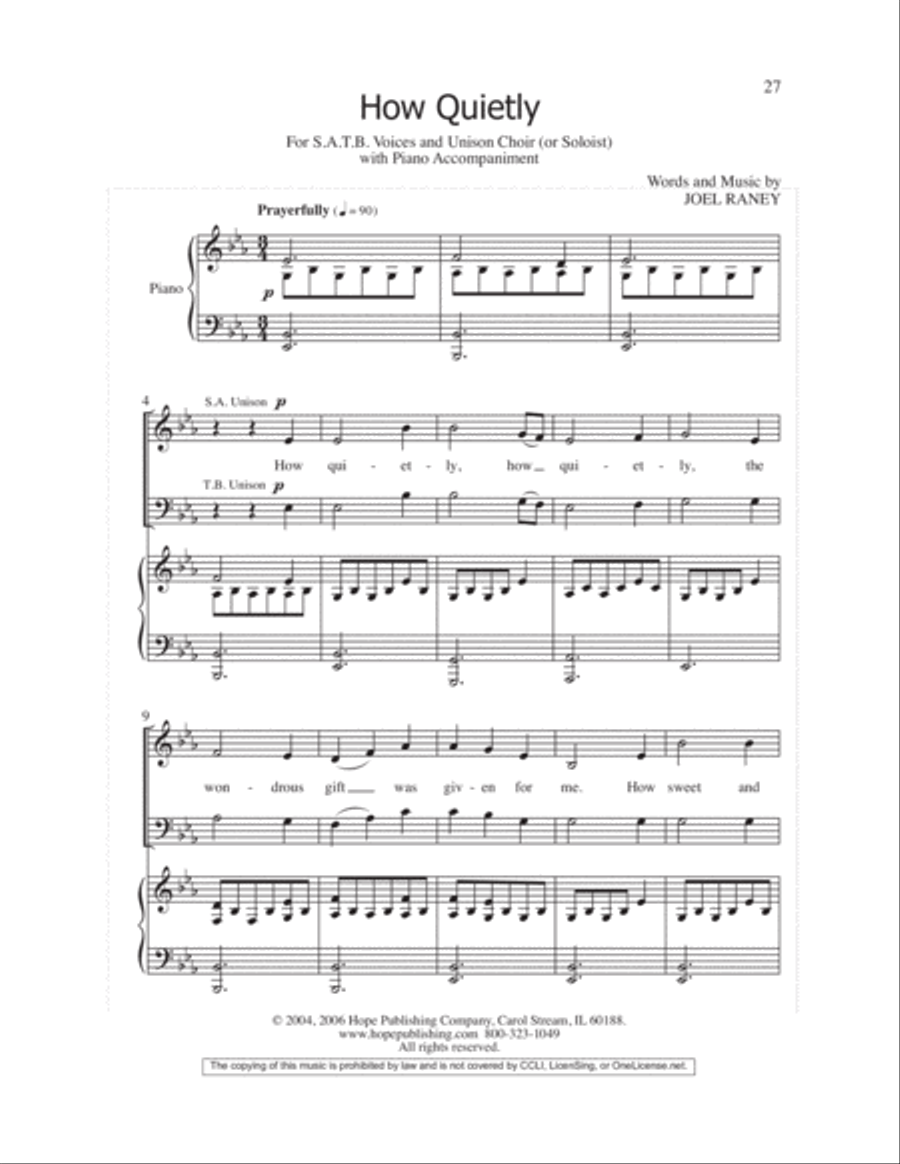 Let the Children Sing 4-Part scores gallery preview page 29