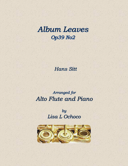 Album Leaves Op39 No2 for Alto Flute and Piano image number null