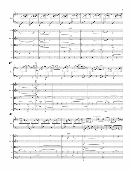 Rachmaninoff Piano Concert No. 2, I. Moderato - arranged for solo piano and string orchestra