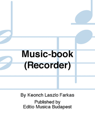 Book cover for Music-book (Recorder)