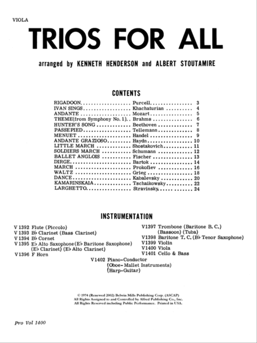 Trios for All Trios for All Small Ensemble scores gallery preview page 2