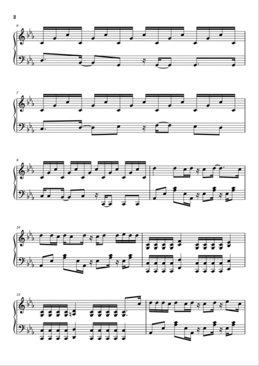Aerials Piano Solo scores gallery preview page 2