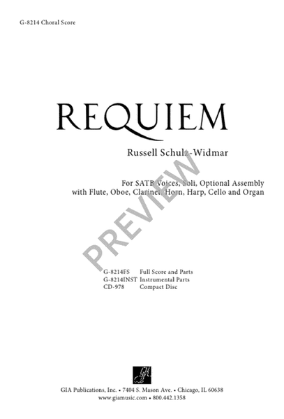 Requiem - Choral / Accompaniment edition