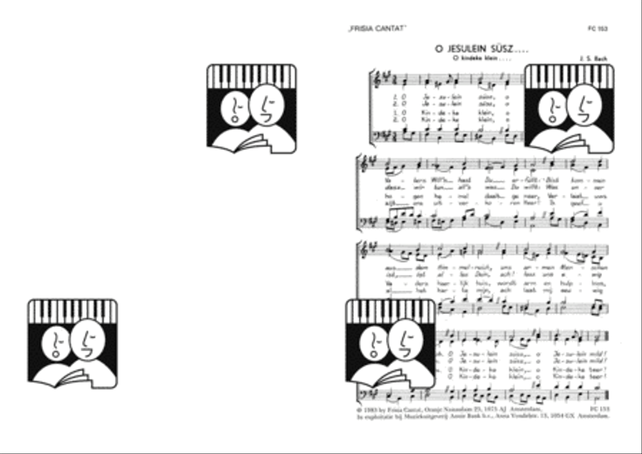 O Jesulein süsz / O kindeke klein 4-Part scores gallery preview page 2
