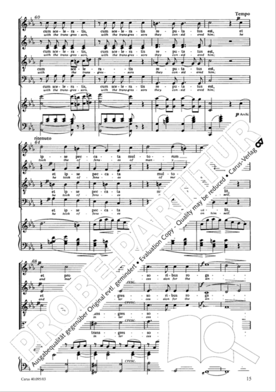 The Seven Words (Die Sieben Worte) 4-Part scores gallery preview page 16