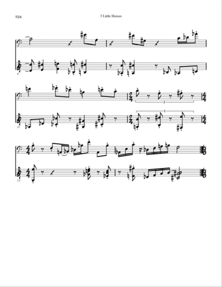 Three Little Horses Small Ensemble scores gallery preview page 2