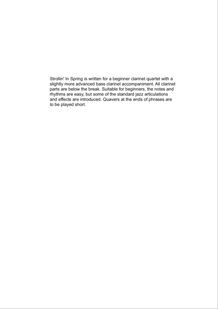 Strollin' In Spring Strollin' In Spring Woodwind Quintet scores gallery preview page 2
