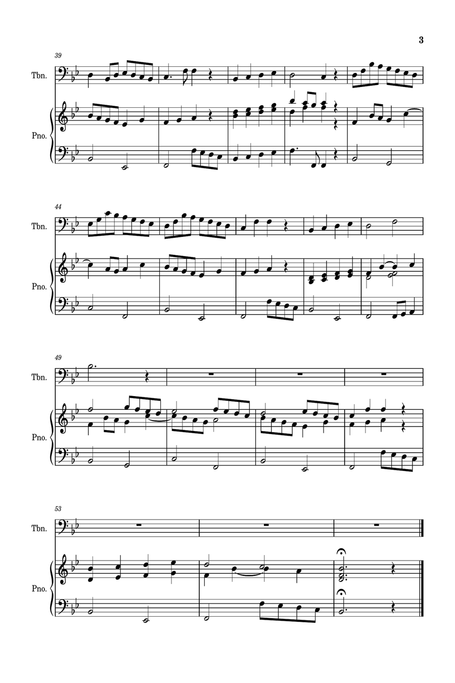 Ten Christmas Songs - Trombone with Piano Accompaniment Piano scores gallery preview page 5