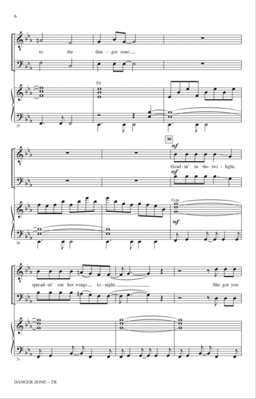 Danger Zone (from Top Gun) (arr. Roger Emerson) TB scores gallery preview page 4