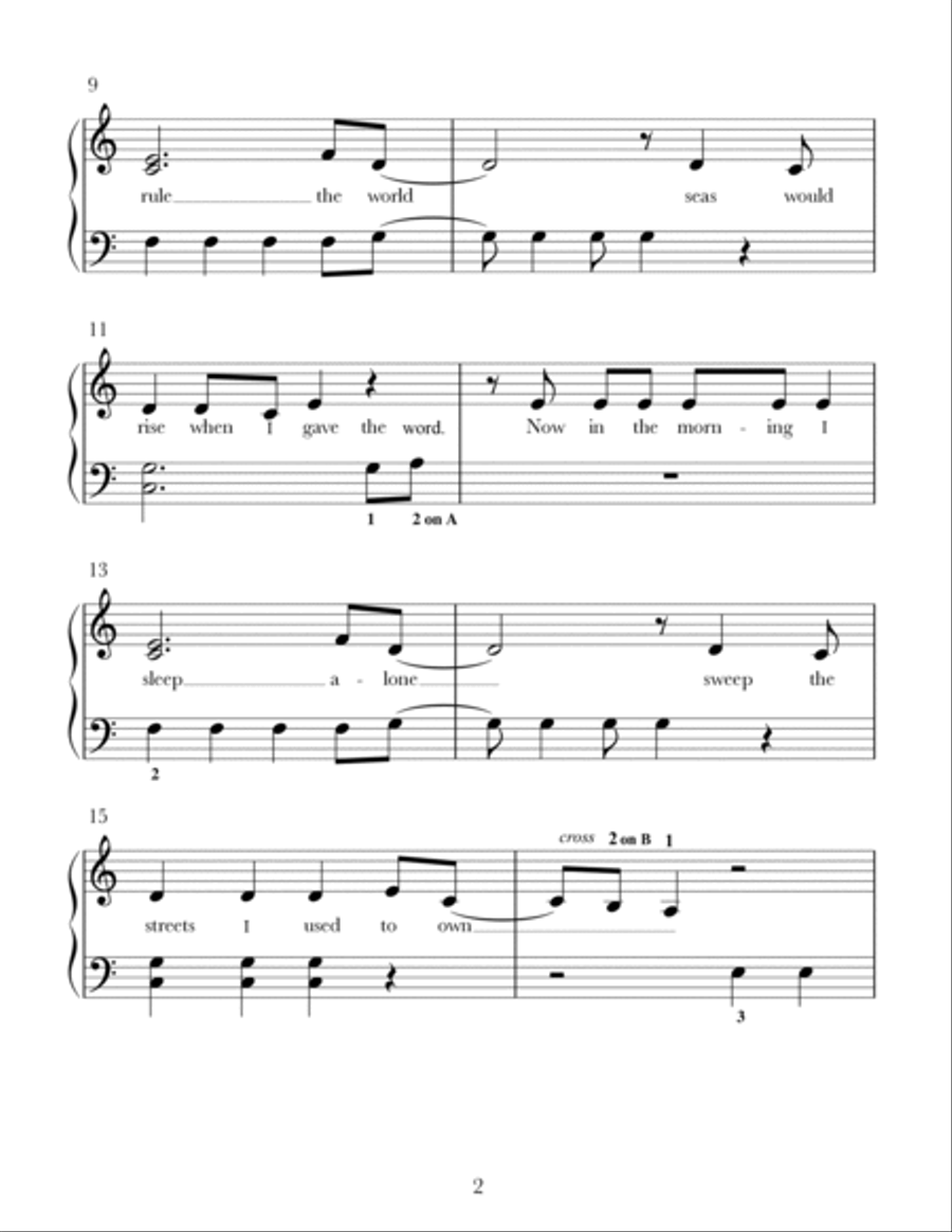 Viva La Vida Easy Piano scores gallery preview page 2
