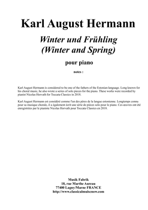 Karl August Hermann : Winter und Früling (Winter and Spring) for piano