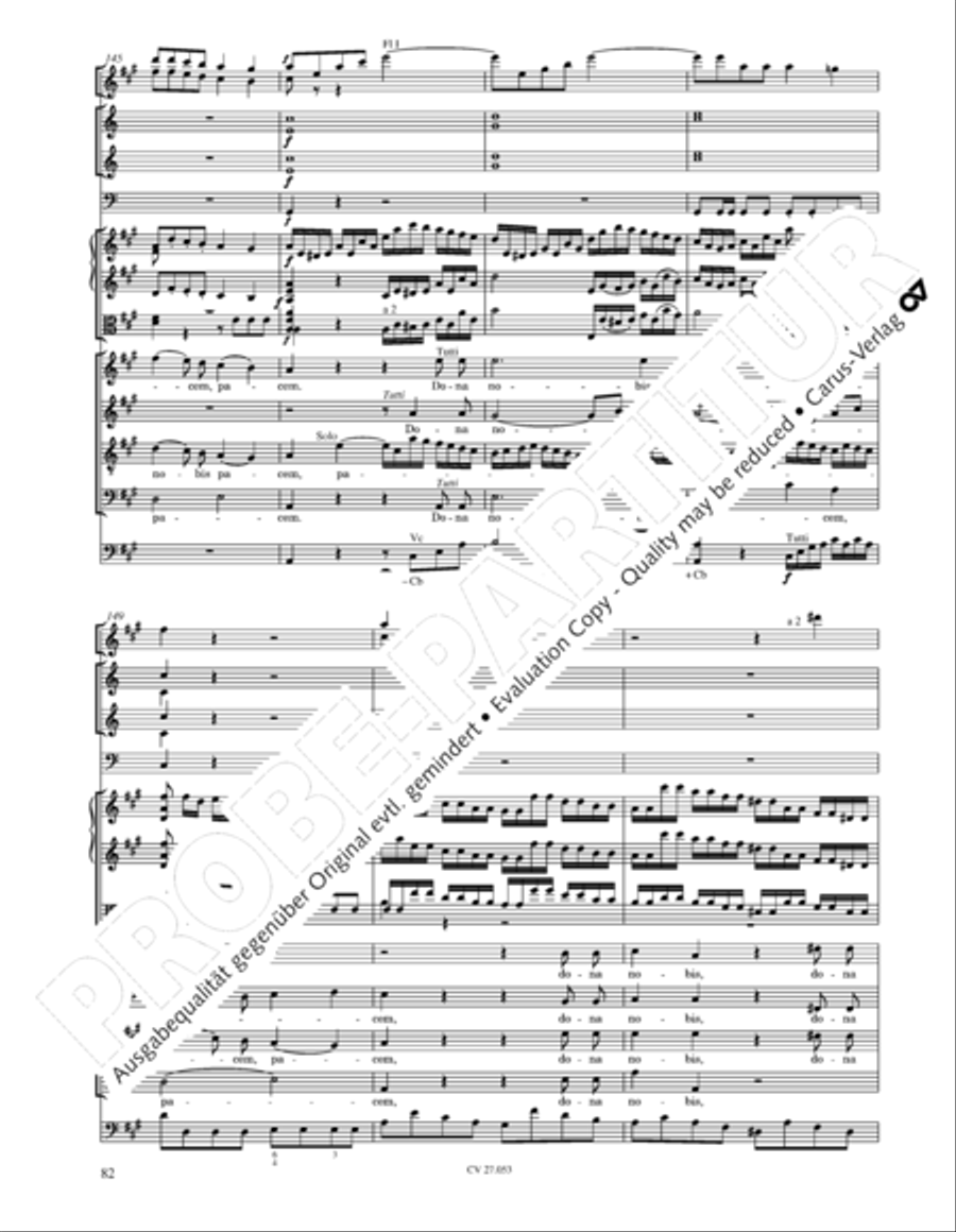 Creation Mass in A-major after Joseph Haydn (Schopfungsmesse in A nach Joseph Haydn) 4-Part scores gallery preview page 83