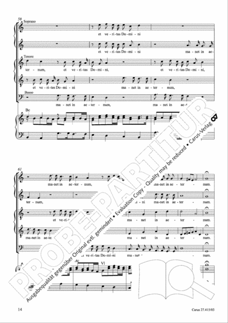 Laudate Dominum Primo 4-Part scores gallery preview page 15