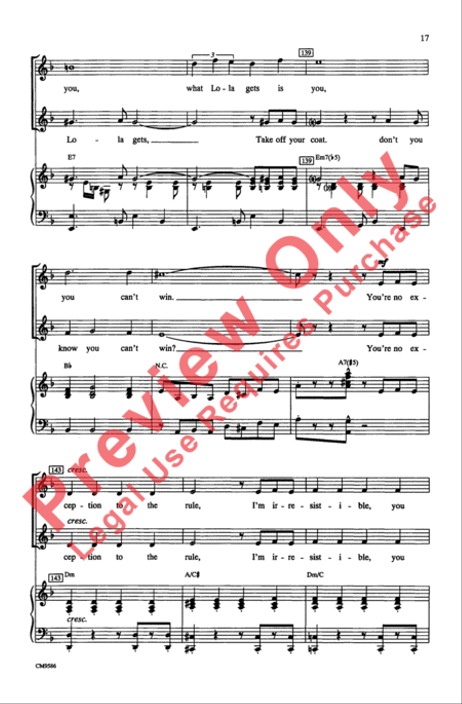 Broadway Ladies SSA scores gallery preview page 17