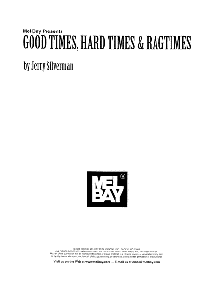 Good Times, Hard Times & Ragtimes-Songbook/Piano Vocal
