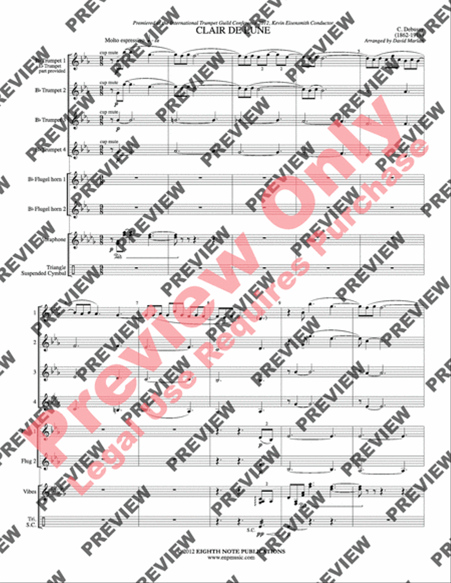 Clair de Lune Small Ensemble scores gallery preview page 3
