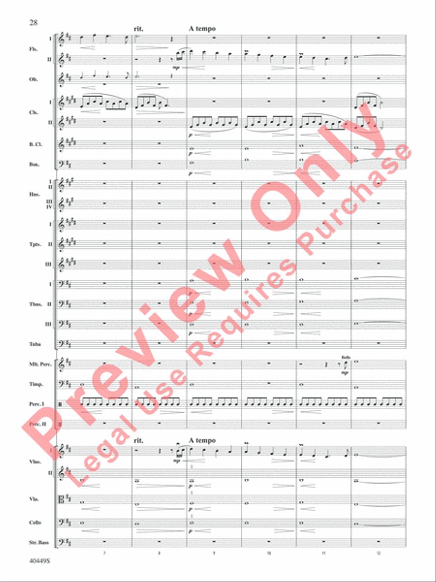 The Hobbit: An Unexpected Journey, Suite from Full Orchestra scores gallery preview page 29