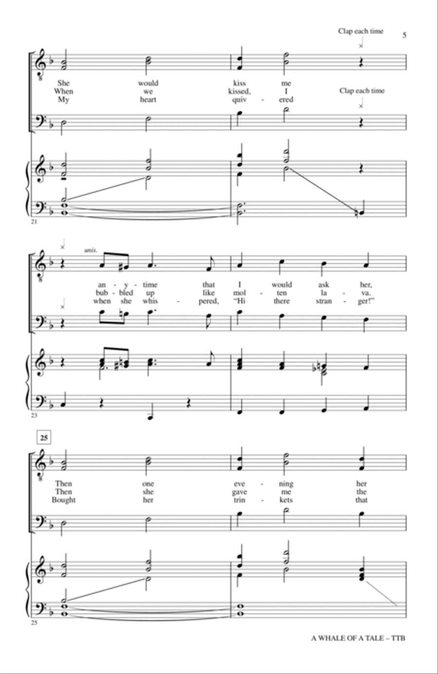 A Whale Of A Tale (from 20,000 Leagues Under The Sea) (arr. John Leavitt) TTBB scores gallery preview page 4