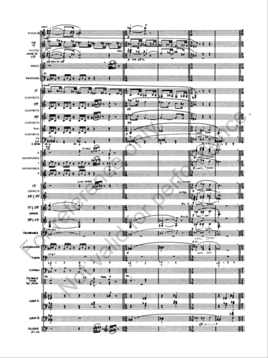 Salome's Dance (Dance of the Seven Veils) Concert Band scores gallery preview page 14