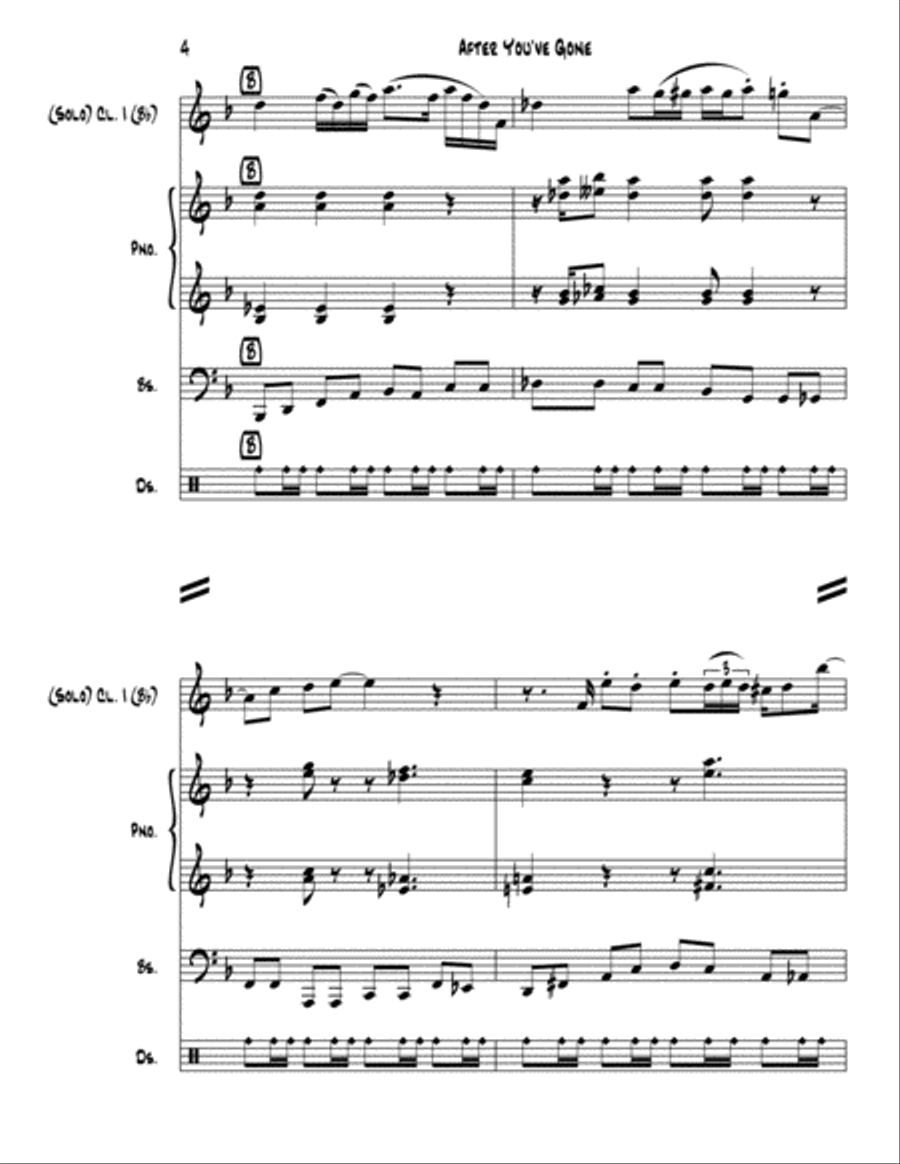 After You've Gone Woodwind Quintet scores gallery preview page 4
