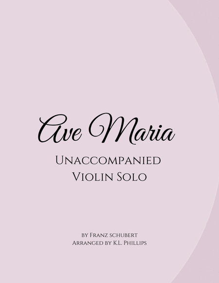 Ave Maria - Unaccompanied Violin Solo image number null