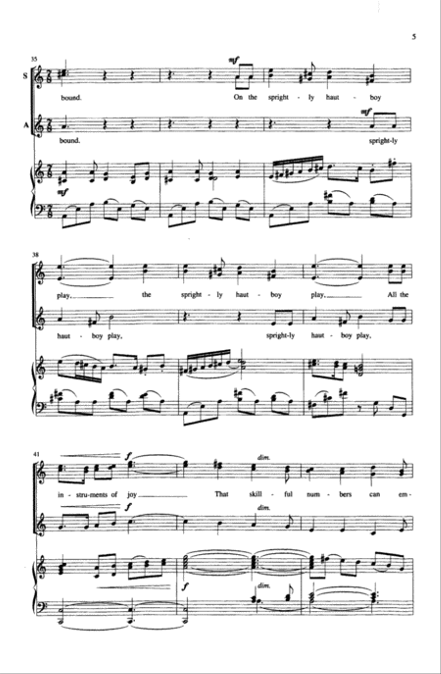 Come, Ye Makers of Song Choir scores gallery preview page 4