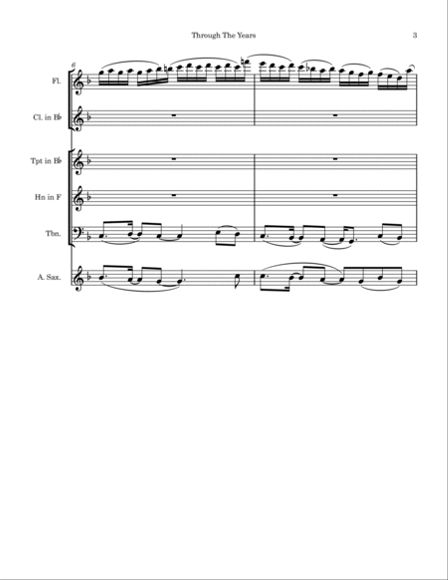 Through The Years Small Ensemble scores gallery preview page 3