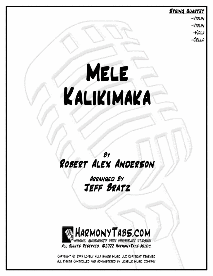 Mele Kalikimaka String Quartet scores gallery preview page 1