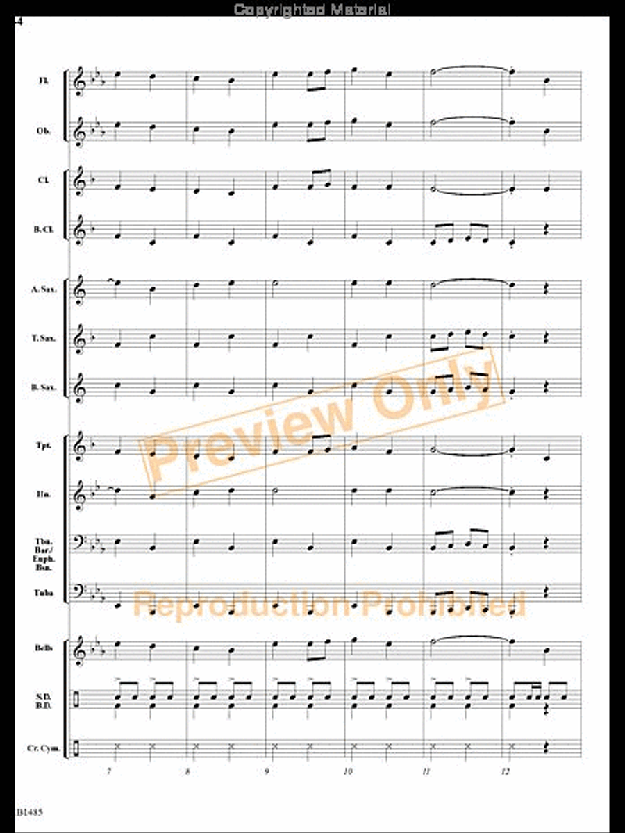 Union March Union March Concert Band scores gallery preview page 3