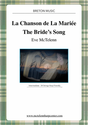Book cover for The Bride's Song - La Chanson de la Mariée - intermediate & 34 String Harp | McTelenn Harp Center