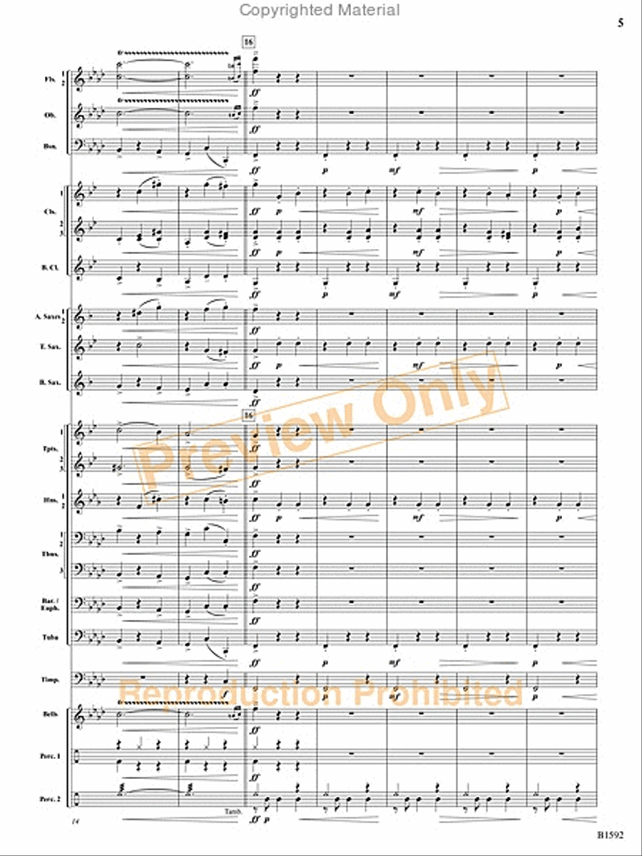Dance of the Trolls Concert Band scores gallery preview page 6