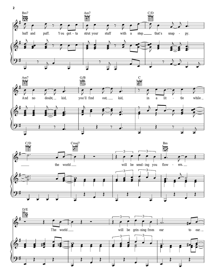 Dance If It Makes You Happy Piano, Vocal, Guitar scores gallery preview page 2