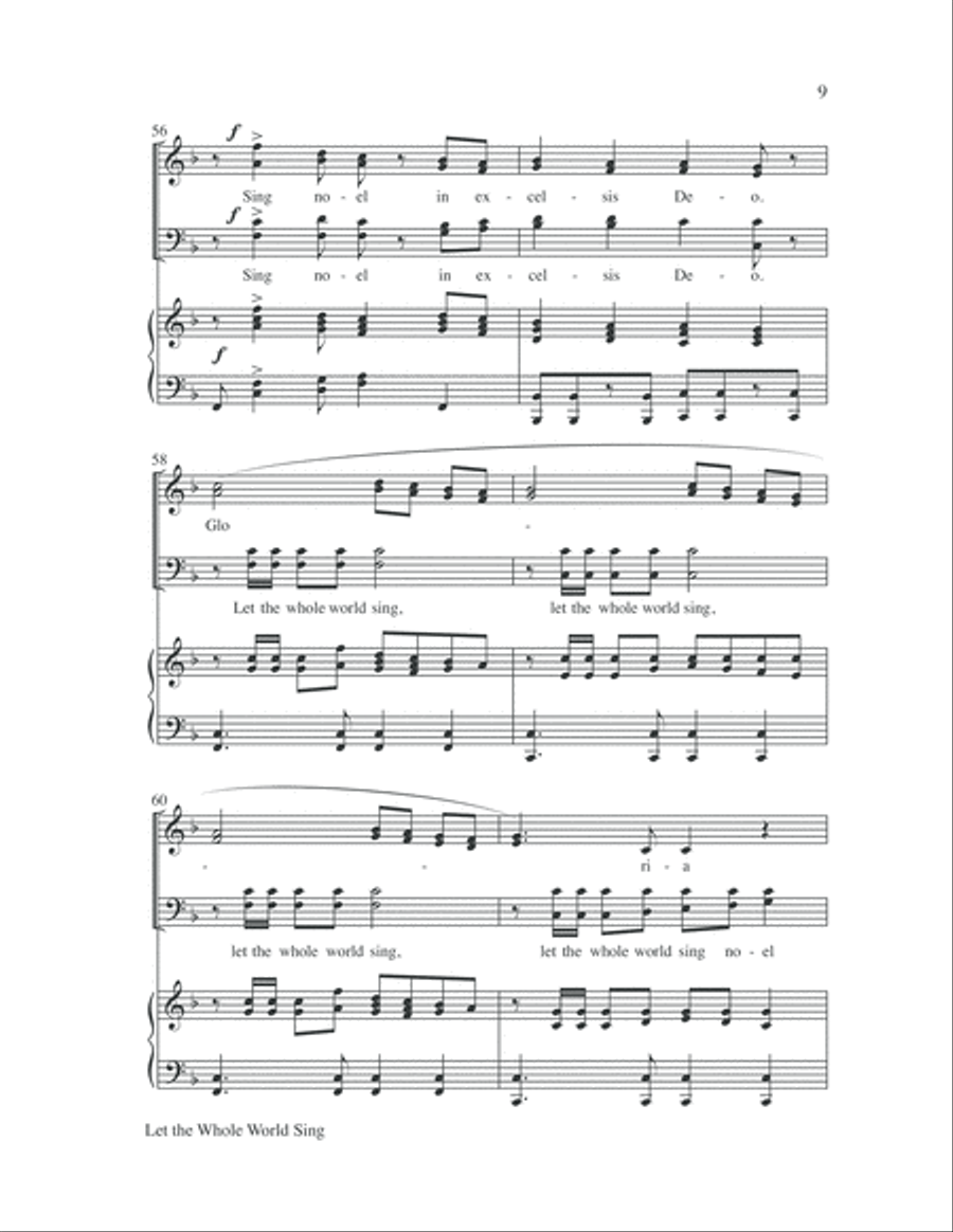 Let the Whole World Sing 4-Part scores gallery preview page 13