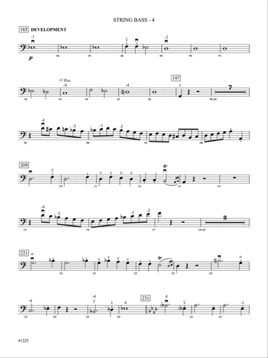 Sinfonia No. 9 in C Major: String Bass String Orchestra scores gallery preview page 4