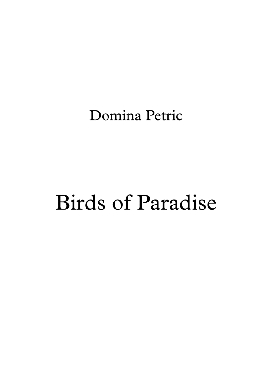 Birds of Paradise Piano Solo scores gallery preview page 1